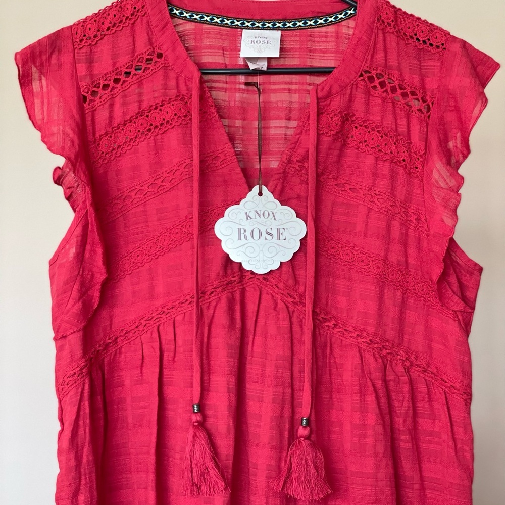 New with tags Knox Rose gypsy baby doll dress. Large.